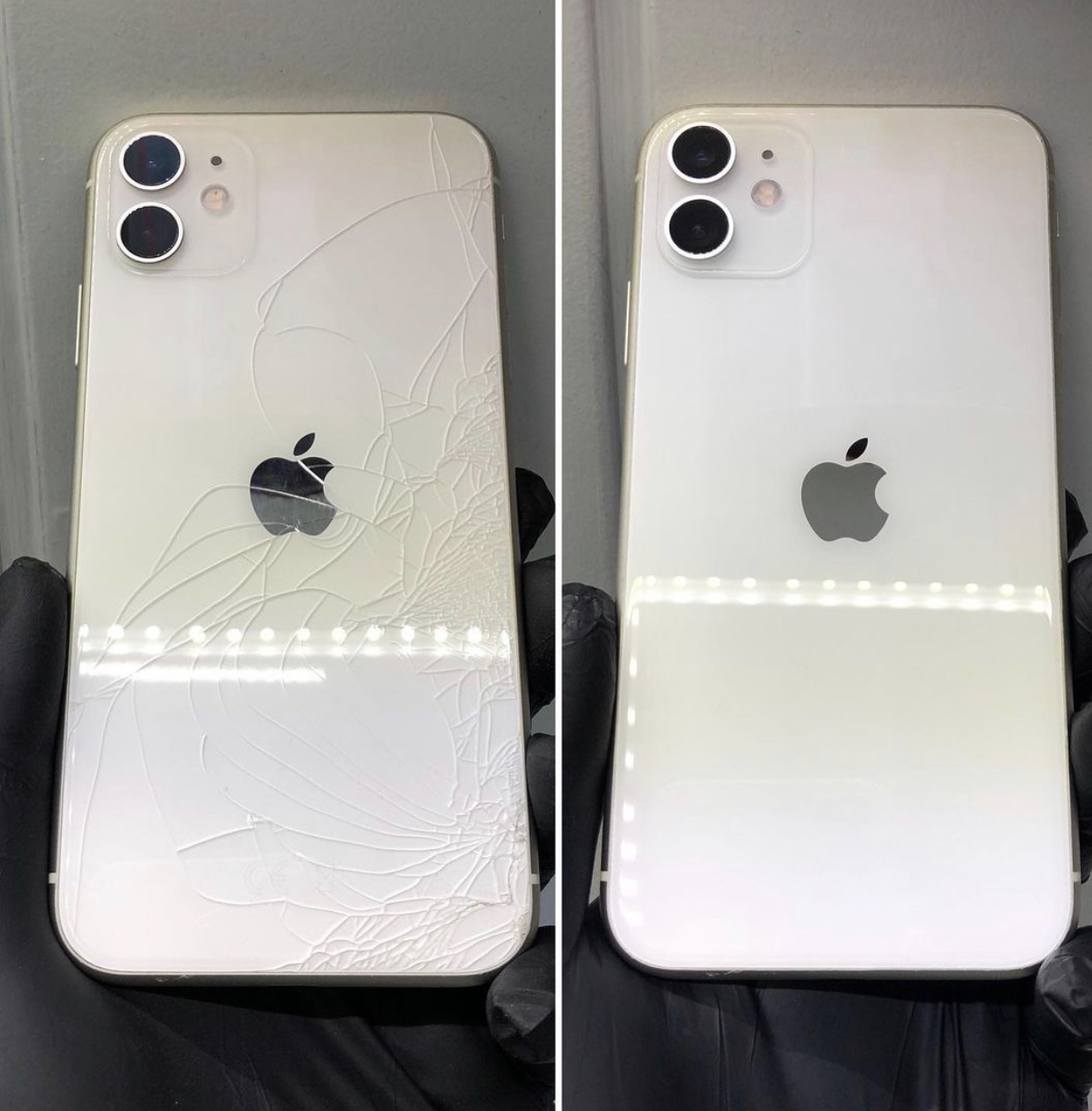 Замена задней крышки iPhone 11 лазером в Пензе