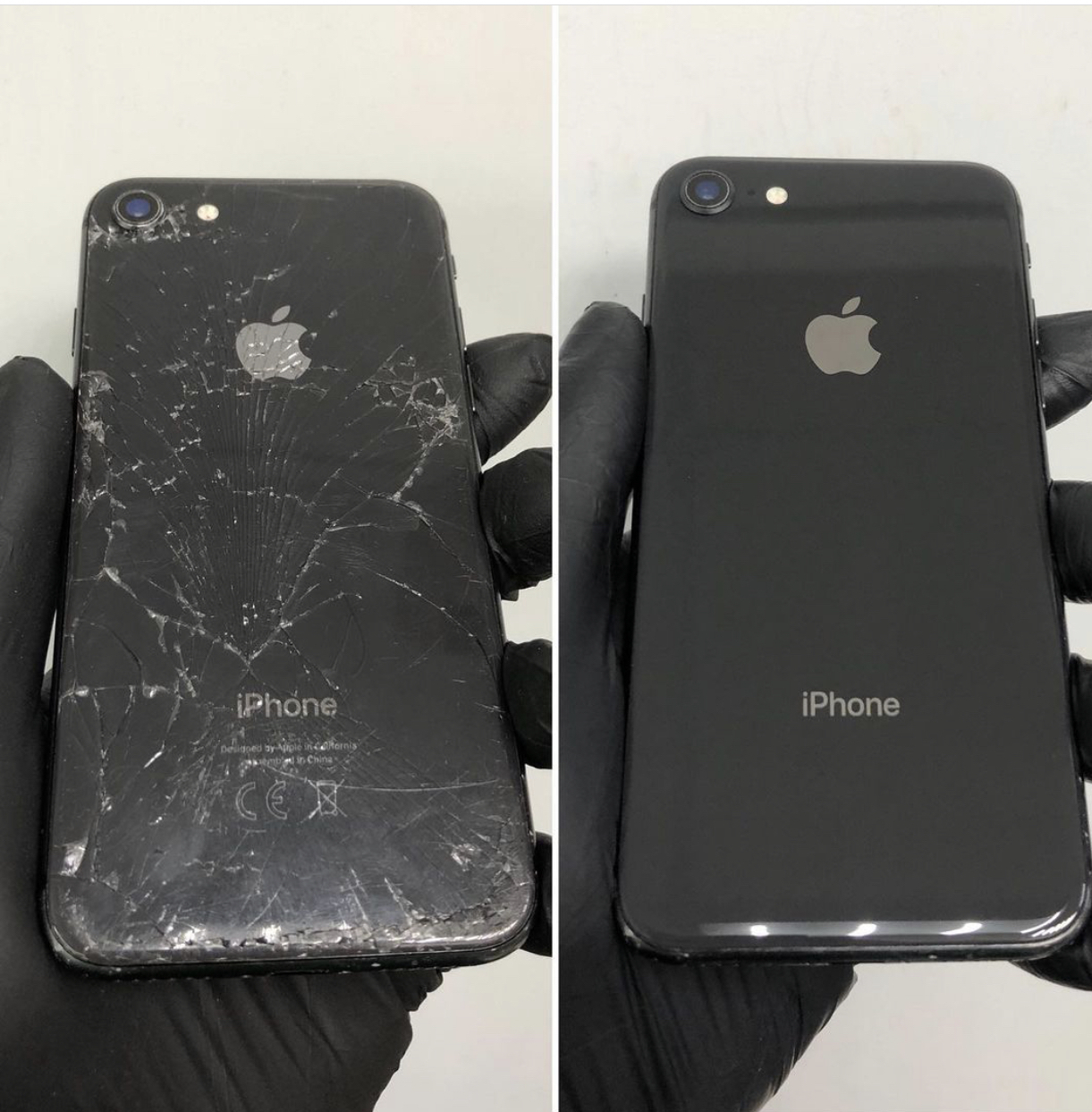 Замена задней крышки iPhone 8 лазером в Пензе